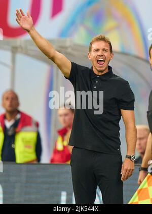 Leipzig, Allemagne. 30th juillet 2022. Entraîneur Julian Nagelsmann (FCB), chef d'équipe, entraîneur, dans le match RB LEIPZIG - FC BAYERN MÜNCHEN DFL SUPERCUP, 1. Ligue allemande de football, on Leipzig, saison 30 juillet 2022 2022/2023 © Peter Schatz / Alamy Live News crédit: Peter Schatz/Alamy Live News Banque D'Images