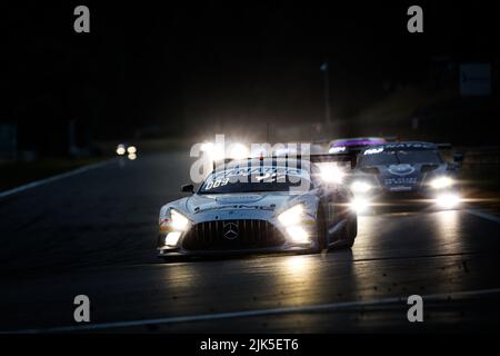 88 AMG Team AKKODIS ASP, Mercedes-AMG GT3 de Raffaele MARCIELLO, Daniel JUNCADELLA, Jules GOUNON, en action pendant les TotalEnergies 24 heures de Spa 2022, 7th tour du Fanatec GT World Challenge Europe 2022 Powered by AWS, de 27 juillet au 31, 2021 sur le circuit de Spa-Francorchamps, à Stavelot, Belgique - photo Florent Gooden / DPPI Banque D'Images