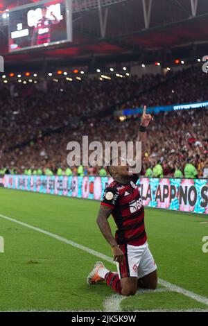 Rio de Janeiro, Brésil. 30th juillet 2022. MARINHO de Flamengo pendant le match entre Flamengo et Atletico-GO dans le cadre de Brasileirao série A 2022 au stade Maracana sur 31 juillet 2022 à Rio de Janeiro, Brésil. Crédit : Ruano Carneiro/Carneiro Images/Alay Live News Banque D'Images