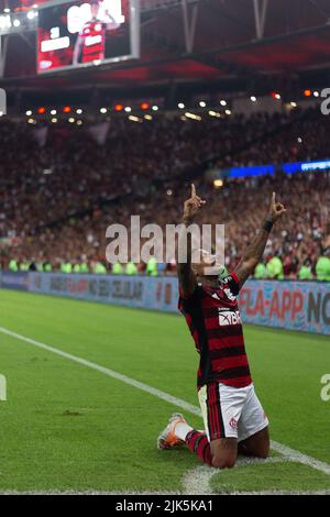 Rio de Janeiro, Brésil. 30th juillet 2022. MARINHO de Flamengo pendant le match entre Flamengo et Atletico-GO dans le cadre de Brasileirao série A 2022 au stade Maracana sur 31 juillet 2022 à Rio de Janeiro, Brésil. Crédit : Ruano Carneiro/Carneiro Images/Alay Live News Banque D'Images