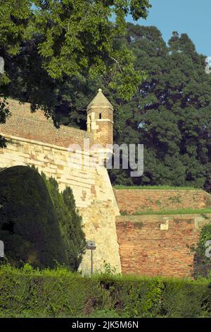 Une tour de guet dans le parc Kalemegdan, forteresse de Belgrade, capitale de la Serbie Banque D'Images