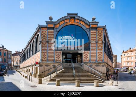 La salle du marché d'Albi, France Banque D'Images