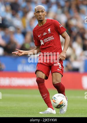 Leicester, Royaume-Uni. 30th juillet 2022. Fabinho de Liverpool pendant le match du FA Community Shield au King Power Stadium de Leicester. Le crédit photo devrait se lire: Paul Terry/Sportimage crédit: Sportimage/Alay Live News Banque D'Images