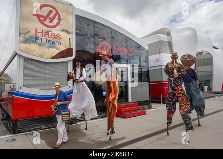 Magyorod, Hongrie. 31 juillet 2022. Formule 1 Grand Prix de Hongrie à Hungaroring, Hongrie. Photo : atmosphère de Padock © Piotr Zajac/Alamy Live News Banque D'Images