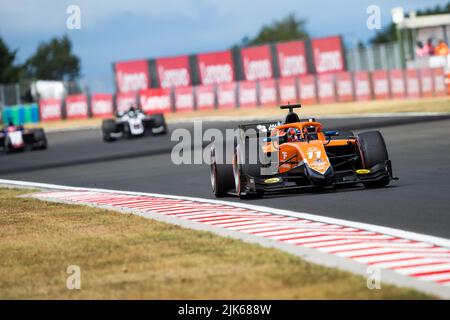 11 DRUGOVICH Felipe (BRA), MP Motorsport, Dallara F2, action pendant la ronde 10th du Championnat de Formule 2 de la FIA 2022, de 28 juillet à 31, 2022 sur la Hungaroring, à Mogyorod, Hongrie - photo Joao Filipe / DPPI Banque D'Images