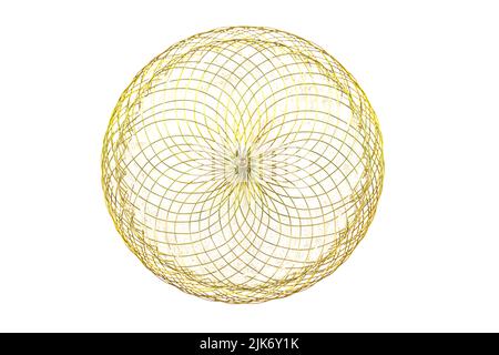 Défékt. Septal atrial. Dispositifs pour les procédures de cardiologie invasive. Dispositif de fermeture de la communication interauriculaire sur fond blanc. Banque D'Images