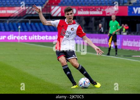Rotterdam, pays-Bas. 31st juillet 2022. Jacob Rasmussen de Feyenoord pendant le match amical de Preseason entre Feyenoord et Osasuna au Stadion Feijenoord sur 31 juillet 2022 à Rotterdam, pays-Bas (photo de Geert van Erven/Orange Pictures) Credit: Orange pics BV/Alay Live News Banque D'Images