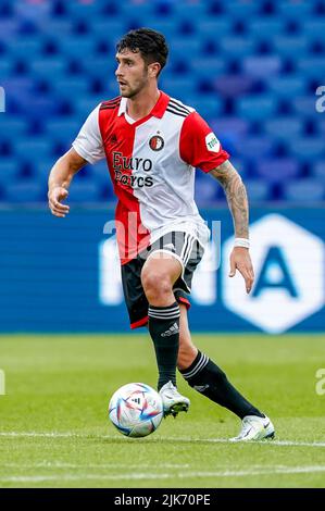 Rotterdam, pays-Bas. 31st juillet 2022. Marcos Senesi de Feyenoord pendant le match amical de Preseason entre Feyenoord et Osasuna au Stadion Feijenoord sur 31 juillet 2022 à Rotterdam, pays-Bas (photo de Geert van Erven/Orange Pictures) Credit: Orange pics BV/Alay Live News Banque D'Images