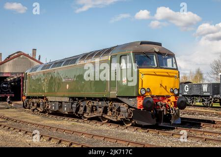 BR classe 57 N° 57604 'Château de Pendennis', Didcot Railway Centre, Oxfordshire, Angleterre, Royaume-Uni Banque D'Images