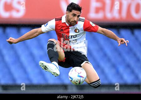 Rotterdam, pays-Bas. 31st juillet 2022. ROTTERDAM - Alireza Jahanbakhsh de Feyenoord pendant le match amical entre Feyenoord et CA Osasuna au stade Feyenoord de Kuip sur 31 juillet 2022 à Rotterdam, pays-Bas. ANP | Dutch Height | GERRIT DE COLOGNE Credit: ANP/Alay Live News Banque D'Images
