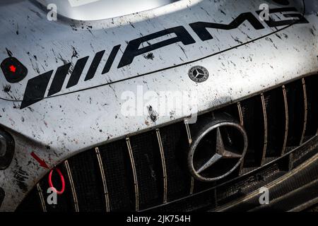 Spa, Belgique. 31st juillet 2022. 88 AMG Team AKKODIS ASP, Mercedes-AMG GT3 de Raffaele MARCIELLO, Daniel JUNCADELLA, Jules GOUNON, détails pendant les TotalEnergies 24 heures de Spa 2022, 7th tour du Fanatec GT World Challenge Europe 2022 Powered by AWS, de 27 juillet au 31, 2021 sur le circuit de Spa-Francorchamps, à Stavelot, Belgique - photo Florent Gooden / DPPI crédit: DPPI Media/Alay Live News Banque D'Images