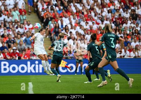 Londres, Royaume-Uni. JUILLET 31st. Fran Kirby, d'Angleterre, manque un titre lors du match de l'UEFA Women's European Championship entre l'Angleterre et l'Allemagne au stade Wembley, Londres, le dimanche 31st juillet 2022. (Credit: Pat Scaasi | MI News) Credit: MI News & Sport /Alay Live News Banque D'Images