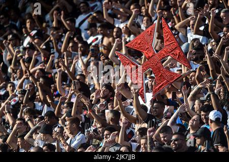 Rio de Janeiro, Brésil. 31st juillet 2022. RJ - Rio de Janeiro - 07/31/2022 - BRÉSILIEN B 2022, VASCO X CHAPECOENSE - Vasco fans lors d'un match contre Chapioense au stade Sao Januario pour le championnat brésilien B 2022. Photo: Thiago Ribeiro/AGIF/Sipa USA crédit: SIPA USA/Alay Live News Banque D'Images