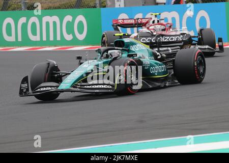 MOGYOROD, BUDAPEST, Hongrie. 31st juillet 2022. # 5, Sebastian VETTEL, GER, Aston Martin Formula 1 team, Aston Martin AMR22 Mercedes, Credit: SPP Sport Press photo. /Alamy Live News Banque D'Images