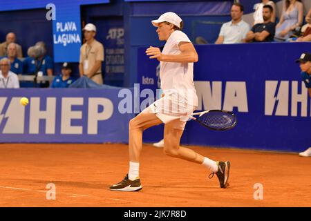 Umago, Umago, Croatie, 31 juillet 2022, Jannik sinner (IT) pendant ATP Croatie Open Umag - Alcaraz vs sinner - tennis internationales crédit: Live Media Publishing Group/Alay Live News Banque D'Images