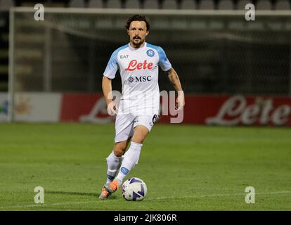 31st juillet 2022 ; Stade Patin, Castel Di Sangro, Italie ; football pré-adapté à la mer, SSC Napoli contre RCD Mallorca: Mario Rui de Napoli Banque D'Images