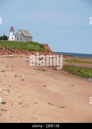 Phare de Panmure sur l'île de Panmure, Î.-P.-É Banque D'Images