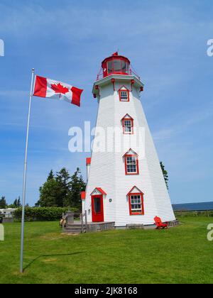 Phare de Panmure sur l'île de Panmure, Î.-P.-É Banque D'Images