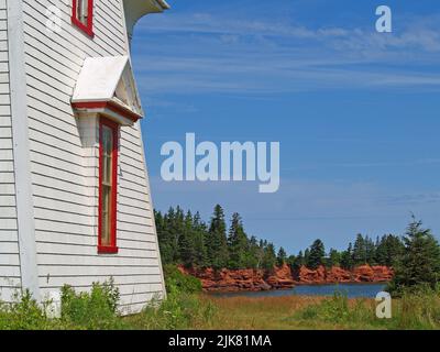 Blockhouse Light,Rocky point,Î.-P.-É Banque D'Images