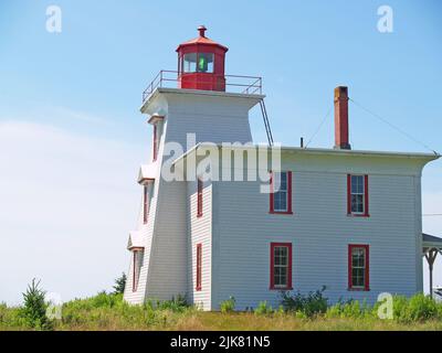 Blockhouse Light,Rocky point,Î.-P.-É Banque D'Images