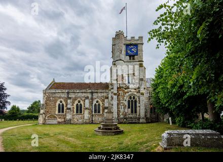 L'église paroissiale de St Mary à Fordingbridge, un petit village de la New Forest, Hampshire Banque D'Images