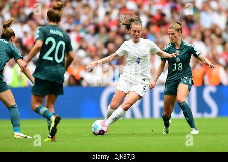 Londres, Royaume-Uni. 10th mai 2021. Londres, Angleterre, 31 juillet 2022 : lors du match de football final des femmes de l'UEFA Euro 2022 entre l'Angleterre et l'Allemagne au stade de Wembley, en Angleterre. (Kevin Hodgson /SPP) crédit: SPP Sport Press photo. /Alamy Live News Banque D'Images