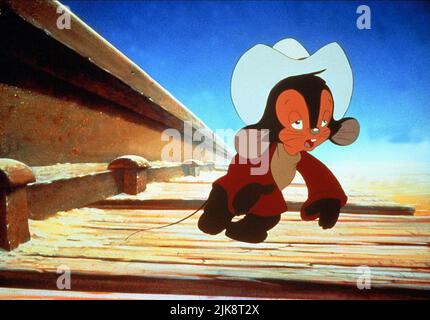 Fievel film: An American Tail: Fievel Goes West (USA 1991) personnages: Fievel Director: Phil Nibbelink & Simon Wells 21 novembre 1991 **AVERTISSEMENT** cette photographie est destinée à un usage éditorial exclusif et est protégée par les droits d'auteur d'UNIVERSAL et/ou du photographe attribué par la Société de film ou de production et ne peut être reproduite que par des publications dans le cadre de la promotion du film ci-dessus. Un crédit obligatoire pour UNIVERSEL est requis. Le photographe doit également être crédité lorsqu'il est connu. Aucune utilisation commerciale ne peut être accordée sans l'autorisation écrite de la Société du film. Banque D'Images