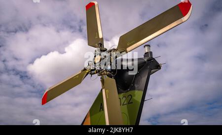 Brisbane, Australie - hélicoptère militaire à l'expo Banque D'Images