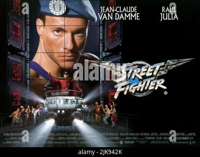 Jean-Claude Van Damme film: Street Fighter (1993) personnages: Colonel William F. Guile Directeur: Steven E. de Souza 23 décembre 1994 **AVERTISSEMENT** cette photographie est destinée à un usage éditorial exclusif et est protégée par les droits d'auteur de MCAUNIVERSAL et/ou du photographe assigné par la Société de film ou de production et ne peut être reproduite que par des publications dans le cadre de la promotion du film ci-dessus. Un crédit obligatoire pour MCAUNIVERSAL est requis. Le photographe doit également être crédité lorsqu'il est connu. Aucune utilisation commerciale ne peut être accordée sans l'autorisation écrite de la Société du film. Banque D'Images