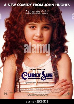 Alisan porter film de l'affiche : Curly Sue (1992) Directeur : John Hughes 26 octobre 1991 **AVERTISSEMENT** cette photographie est destinée à un usage éditorial exclusif et est le copyright de WARNER BROS et/ou le photographe assigné par la Société de film ou de production et ne peut être reproduite que par des publications dans le cadre de la promotion du film ci-dessus. Un crédit obligatoire pour WARNER BROS est requis. Le photographe doit également être crédité lorsqu'il est connu. Aucune utilisation commerciale ne peut être accordée sans l'autorisation écrite de la Société du film. Banque D'Images