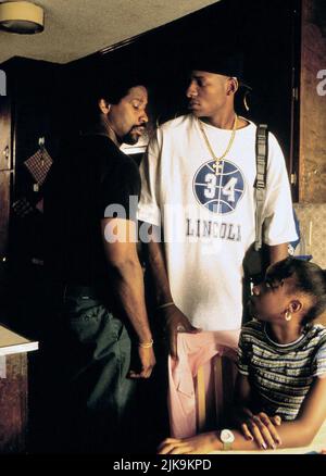 Denzel Washington,Allen,Harris film: He Got Game (USA 1998) personnages: Jake Shuttlesworth, Directeur: Spike Lee 01 mai 1998 **AVERTISSEMENT** cette photographie est à usage éditorial exclusif et est le copyright de TOUCHSTONE et/ou le photographe assigné par la Société de film ou de production et ne peut être reproduite que par des publications dans le cadre de la promotion du film ci-dessus. Un crédit obligatoire pour TOUCHSTONE est requis. Le photographe doit également être crédité lorsqu'il est connu. Aucune utilisation commerciale ne peut être accordée sans l'autorisation écrite de la Société du film. Banque D'Images