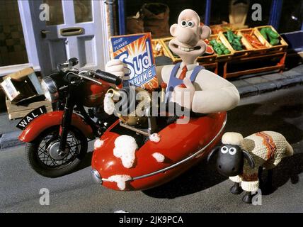 Film Wallace & Shaun : un rasage de près ; Wallace & Gromit : un rasage de près (Royaume-Uni 1995) personnages : Wallace & Director : Nick Park 24 décembre 1995 **AVERTISSEMENT** cette photographie est à usage éditorial exclusif et est le droit d'auteur d'AARDMAN et/ou du photographe assigné par la Société de film ou de production et ne peut être reproduite que par des publications dans le cadre de la promotion du film ci-dessus. Un crédit obligatoire pour AARDMAN est requis. Le photographe doit également être crédité lorsqu'il est connu. Aucune utilisation commerciale ne peut être accordée sans l'autorisation écrite de la Société du film. Banque D'Images