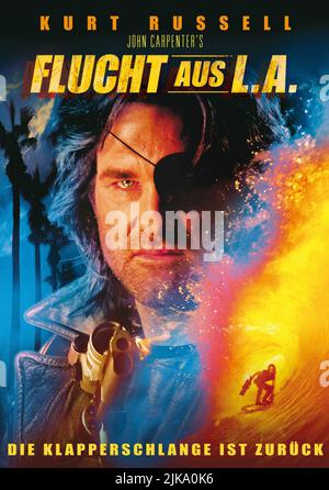 Kurt Russell Poster film: Échapper de L.A. (USA 1996) personnages: Snake Plissken Directeur: John Carpenter 09 août 1996 **AVERTISSEMENT** cette photographie est à usage éditorial exclusif et est le droit d'auteur des IMAGES PARAMOUNT et/ou du photographe assigné par la Société de film ou de production et ne peut être reproduite que par des publications dans le cadre de la promotion du film ci-dessus. Un crédit obligatoire pour LES PHOTOS PARAMOUNT est requis. Le photographe doit également être crédité lorsqu'il est connu. Aucune utilisation commerciale ne peut être accordée sans l'autorisation écrite de la Société du film. Banque D'Images