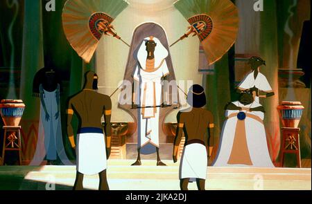 Rameses, Pharoah Seti & Moses film: The Prince of Egypt (USA 1998) personnages: Rameses, & Moses Regie: Brenda Chapman, Steve Hickner & Simon Wells, Directeur: B Chapman, S Hickner, S Wells 16 décembre 1998 **AVERTISSEMENT** cette photographie est destinée à un usage éditorial exclusif et est protégée par les droits d'auteur de DREAMWORKS ANIMATION et/ou du photographe attribué par la Société de film ou de production et ne peut être reproduite que par des publications en conjonction avec la promotion du film ci-dessus. Un crédit obligatoire pour L'ANIMATION DREAMWORKS est requis. Le photographe doit également être crédité lorsqu'il est connu. Aucune utilisation commerciale ne peut Banque D'Images