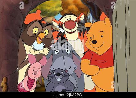 T-shirt Femme Winnie L'Ourson Eeyore - Humour Grincheux, Coton, Marque Gildan, Noir