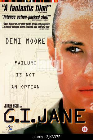 Film d'affiche demi Moore : G.I. Jane; GI Jane (1998) Directrice : Ridley Scott 01 avril 1997 **AVERTISSEMENT** cette photographie est à usage éditorial exclusif et est le copyright des IMAGES HOLLYWOODIENNES et/ou le photographe assigné par la Société de film ou de production et ne peut être reproduite que par des publications en conjonction avec la promotion du film ci-dessus. Un crédit obligatoire pour LES PHOTOS HOLLYWOOD est requis. Le photographe doit également être crédité lorsqu'il est connu. Aucune utilisation commerciale ne peut être accordée sans l'autorisation écrite de la Société du film. Banque D'Images