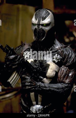 Michael Jai White film: Spawn (1997) personnages: Al Simmons Directeur: Mark A.Z. Dippe 01 août 1997 **AVERTISSEMENT** cette photographie est destinée à un usage éditorial exclusif et est le droit d'auteur d'UNE NOUVELLE LIGNE et/ou du photographe assigné par la Société de film ou de production et ne peut être reproduite que par des publications en conjonction avec la promotion du film ci-dessus. Un crédit obligatoire pour LA NOUVELLE LIGNE est requis. Le photographe doit également être crédité lorsqu'il est connu. Aucune utilisation commerciale ne peut être accordée sans l'autorisation écrite de la Société du film. Banque D'Images