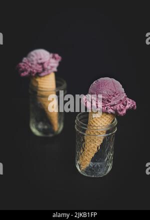 Crème glacée BlackBerry Banque D'Images