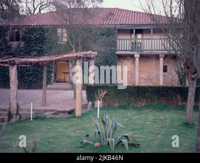 EXTÉRIEUR DEL PAZO DE ROSALIA DE CASTRO.LIEU: PAZO DE ROSALIA DE CASTRO.Padrón.LA COROGNE.ESPAGNE. Banque D'Images