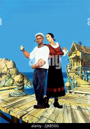 ROBIN WILLIAMS et SHELLEY DUVALL dans POPEYE (1980), réalisé par ROBERT ALTMAN. Crédit : WALT DISNEY PRODS/PARAMOUNT/Album Banque D'Images