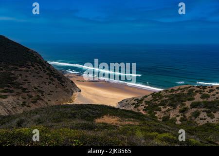 Vélo de gravier dans l'ouest de l'Algarve, Portugal - Parque Natural do Sudoeste Alentejano e Costa Vicentina - Sud-Ouest Alentejo et Vicentine Coast NAT Banque D'Images