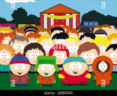 Stan, Kyle, Cartman et Kenny Television : South Park (TV-SÉRIE) USA 1997-, 01 mai 1999 **AVERTISSEMENT** cette photographie est à usage éditorial exclusif et est le copyright de COMEDY CENTRAL et/ou le photographe assigné par la Société du film ou de la production et ne peut être reproduite que par des publications dans le cadre de la promotion du film ci-dessus. Un crédit obligatoire pour COMEDY CENTRAL est requis. Le photographe doit également être crédité lorsqu'il est connu. Aucune utilisation commerciale ne peut être accordée sans l'autorisation écrite de la Société du film. Banque D'Images