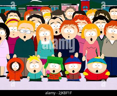 Kenny, Kyle, Stan & Cartman Television : South Park (TV-SÉRIE) USA 1997-, 01 mai 1999 **AVERTISSEMENT** cette photographie est à usage éditorial exclusif et est le copyright de COMEDY CENTRAL et/ou le photographe assigné par la Société du film ou de la production et ne peut être reproduite que par des publications dans le cadre de la promotion du film ci-dessus. Un crédit obligatoire pour COMEDY CENTRAL est requis. Le photographe doit également être crédité lorsqu'il est connu. Aucune utilisation commerciale ne peut être accordée sans l'autorisation écrite de la Société du film. Banque D'Images