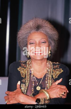 13 septembre 1994, Rhénanie-du-Nord-Westphalie, Cologne: Nichelle Nichelen, actrice américaine qui s'est élevée à la renommée de Nyota Uhura dans la série spatiale Star Trek (Starship Enterprise), photographiée le 13 septembre 1994. Photo: Horst Galuschka/dpa Banque D'Images