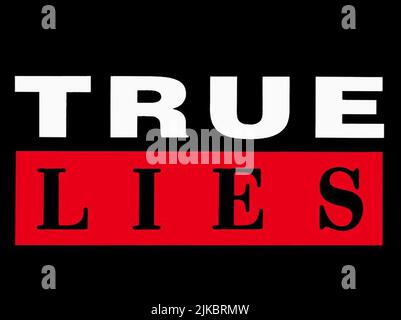 Titre logo film: True Lies (USA 1994) Directeur: James Cameron 13 juillet 1994 **AVERTISSEMENT** cette photographie est à usage éditorial exclusif et est le droit d'auteur de 20th CENTURY FOX et/ou le photographe assigné par la Société de film ou de production et ne peut être reproduite que par des publications dans le cadre de la promotion du film ci-dessus. Un crédit obligatoire à 20th CENTURY FOX est requis. Le photographe doit également être crédité lorsqu'il est connu. Aucune utilisation commerciale ne peut être accordée sans l'autorisation écrite de la Société du film. Banque D'Images