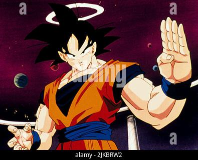 Goku Television : Dragon Ball Z (série TV) personnages : Goku JP 1996–2003, 13 septembre 1996 **AVERTISSEMENT** cette photographie est réservée à un usage éditorial et est protégée par les droits d'auteur de TOEI ANIMATION et/ou du photographe désigné par la société cinématographique ou de production et ne peut être reproduite que par des publications dans le cadre de la promotion du film ci-dessus. Un crédit obligatoire pour L'ANIMATION TOEI est requis. Le photographe doit également être crédité lorsqu'il est connu. Aucune utilisation commerciale ne peut être accordée sans autorisation écrite de The film Company. Banque D'Images