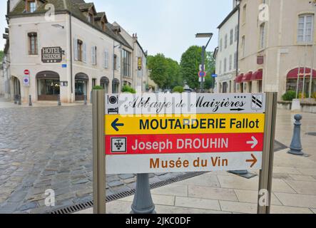 La vieille ville de Beaune, Bourgogne FRFS Banque D'Images