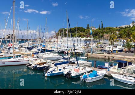 Marina de Funchal, Madeira, Portugal Banque D'Images