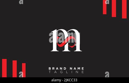 Lettres de Mme Alphabet initiales logo du monogramme Illustration de Vecteur