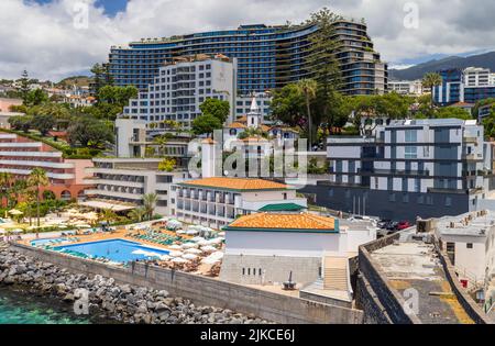 Vue depuis forte São José, Madère, Portugal Banque D'Images